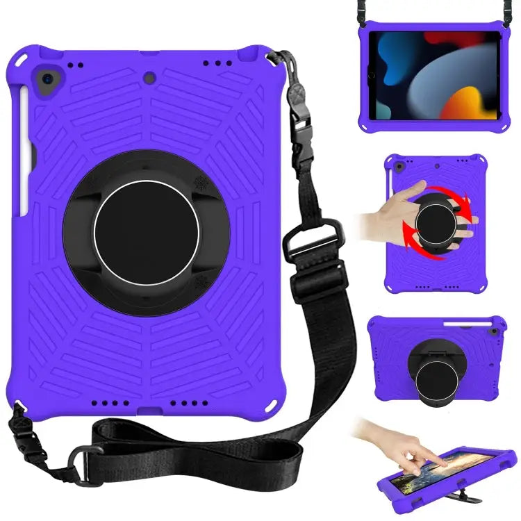 Spider King EVA Protective Case with Adjustable Shoulder Strap & Holder & Pen Slot For iPad 9.7 2018 & 2017 / Pro 9.7