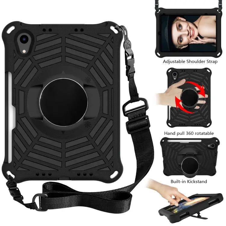 Spider King EVA Tablet Case with Shoulder Strap & Holder & Pen Slot For iPad mini 2024 / mini 6 - Apple Accessories