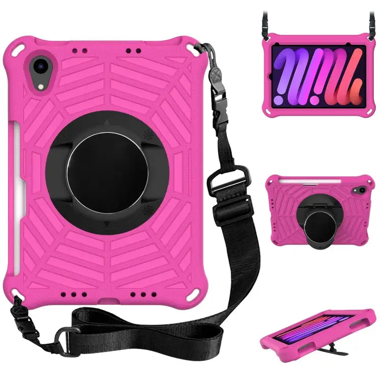 Spider King EVA Tablet Case with Shoulder Strap & Holder & Pen Slot For iPad mini 2024 / mini 6 - For iPad mini 2024