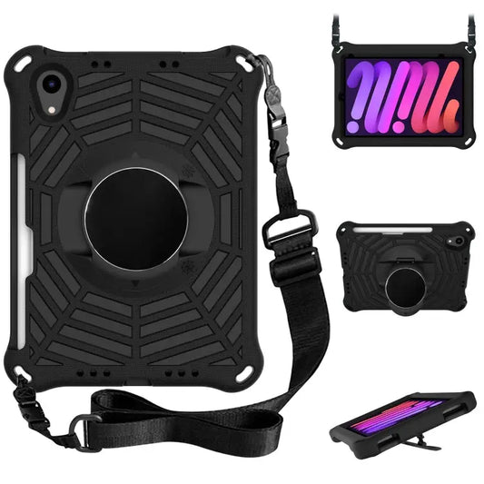 Spider King EVA Tablet Case with Shoulder Strap & Holder & Pen Slot For iPad mini 2024 / mini 6 - For iPad mini 2024