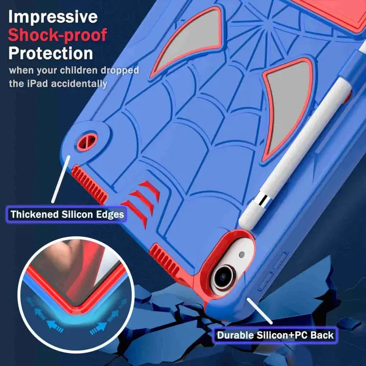 Spider Texture Silicone Hybrid PC Tablet Case with Shoulder Strap For iPad 10th Gen 10.9 2022 For iPad Pro 11 2021