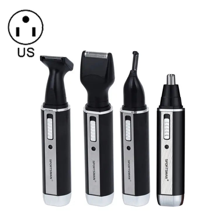 SPORTSMAN Four-in-one Rechargeable Ear Nose Trimmer Electric Shaver Beard Face Eyebrows Hair Trimmer For Men
