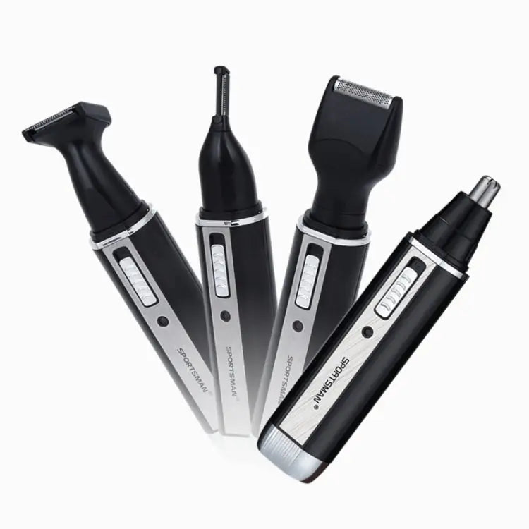 SPORTSMAN Four-in-one Rechargeable Ear Nose Trimmer Electric Shaver Beard Face Eyebrows Hair Trimmer For Men