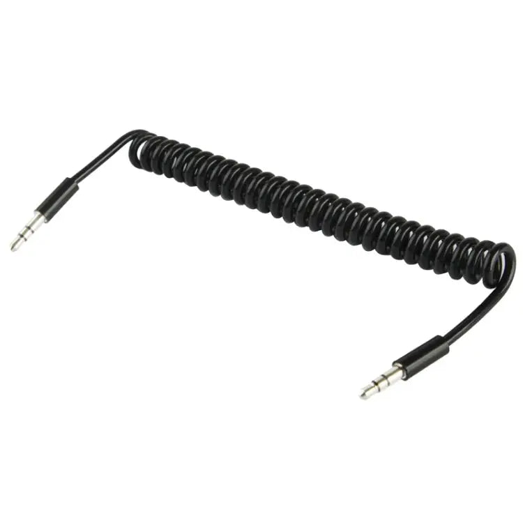 Spring Coiled 3.5mm Aux Cable Compatible with Phones Tablets Headphones MP3 Player Car/Home Stereo & More Length: 20cm