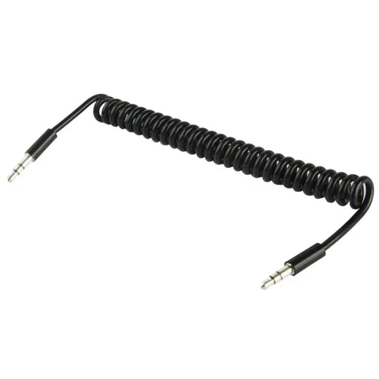 Spring Coiled 3.5mm Aux Cable Compatible with Phones Tablets Headphones MP3 Player Car/Home Stereo & More Length: 20cm