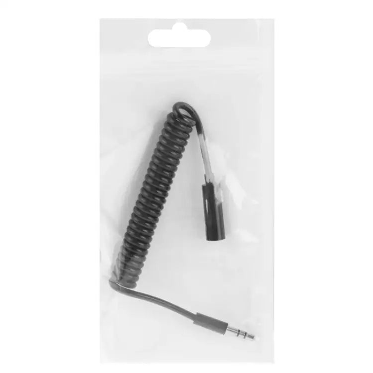 Spring Coiled 3.5mm Male to Female Aux Cable Compatible with Phones Tablets Headphones MP3 Player Car/Home Stereo &