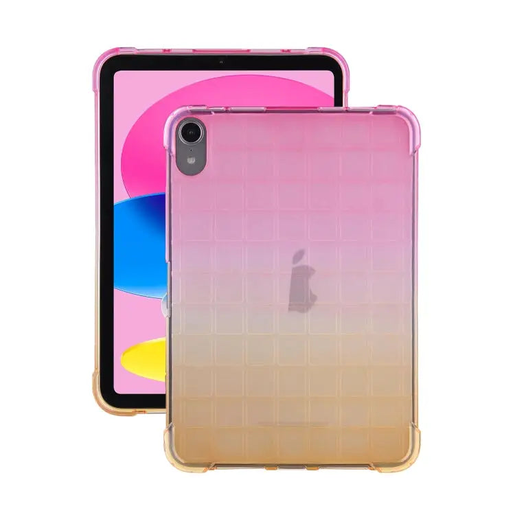 Square Gradient TPU Tablet Case For iPad 10th Gen 10.9 2022 - For iPad 10th Gen 10.9 2022 / Pink Gradient Yellow
