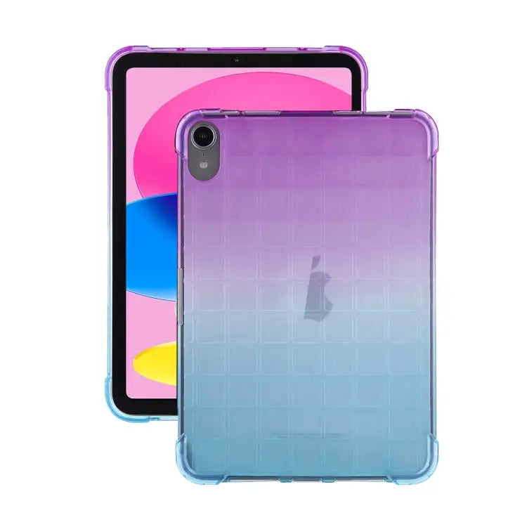 Square Gradient TPU Tablet Case For iPad 10th Gen 10.9 2022 - For iPad 10th Gen 10.9 2022 / Purple Gradient Green