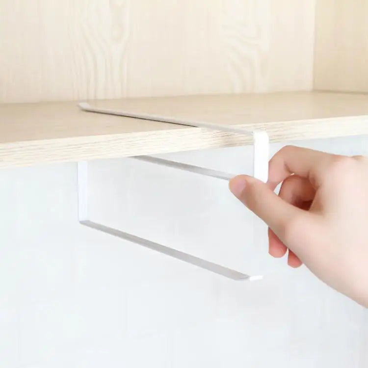Stainless Metal Kitchen Toilet Paper Towel Rack Paper Towel Roll Holder Cabinet Hanging Shelf Preservative Film Storage