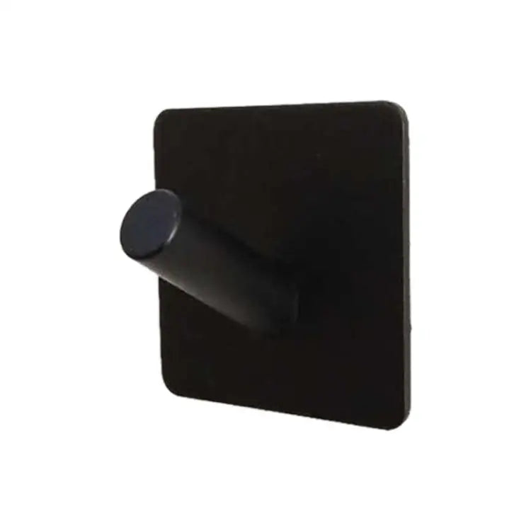 Stainless Steel Black Oblique Hook Bathroom Non-perforated Coat Rack Black Oblique Hook - Black Oblique Hook