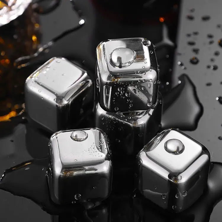 Stainless Steel Chilling Reusable Ice Cubes for Whiskey Vodka Liqueurs 1 PC - 1 PC