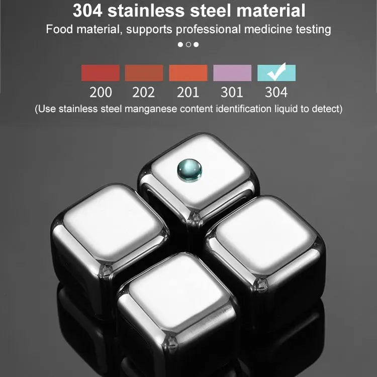 Stainless Steel Chilling Reusable Ice Cubes for Whiskey Vodka Liqueurs 1 PC - 1 PC