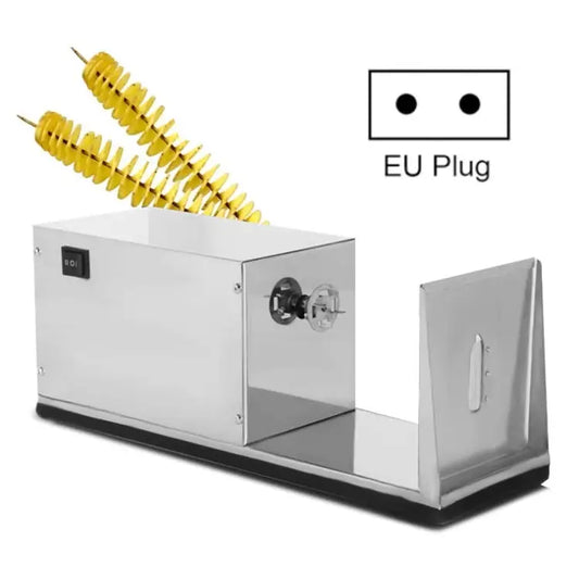 Stainless Steel Electric Tornado Potato Tower Crane EU Plug Electric - Electric