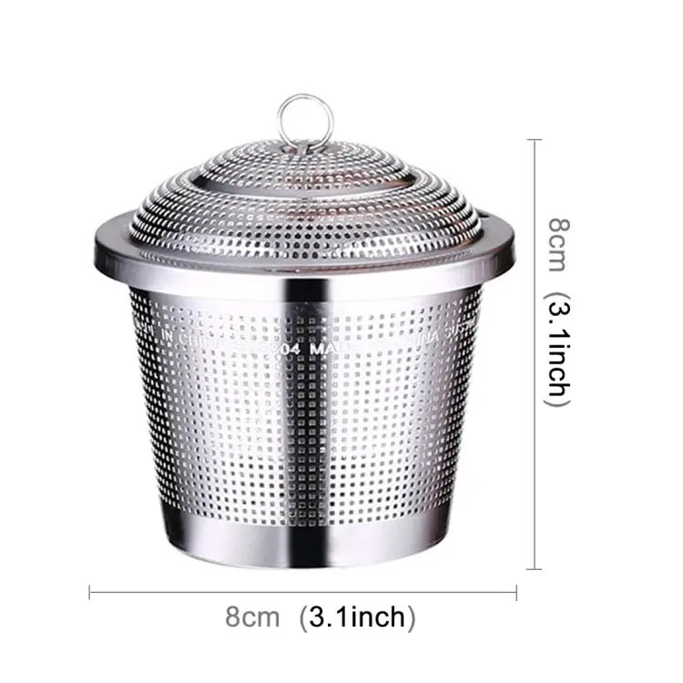 Stainless Steel Locking Spice Tea Strainer Mesh Infuser Tea Ball Filter Large Size: 8 x 8cm Large Size: 8 x 8cm - Large