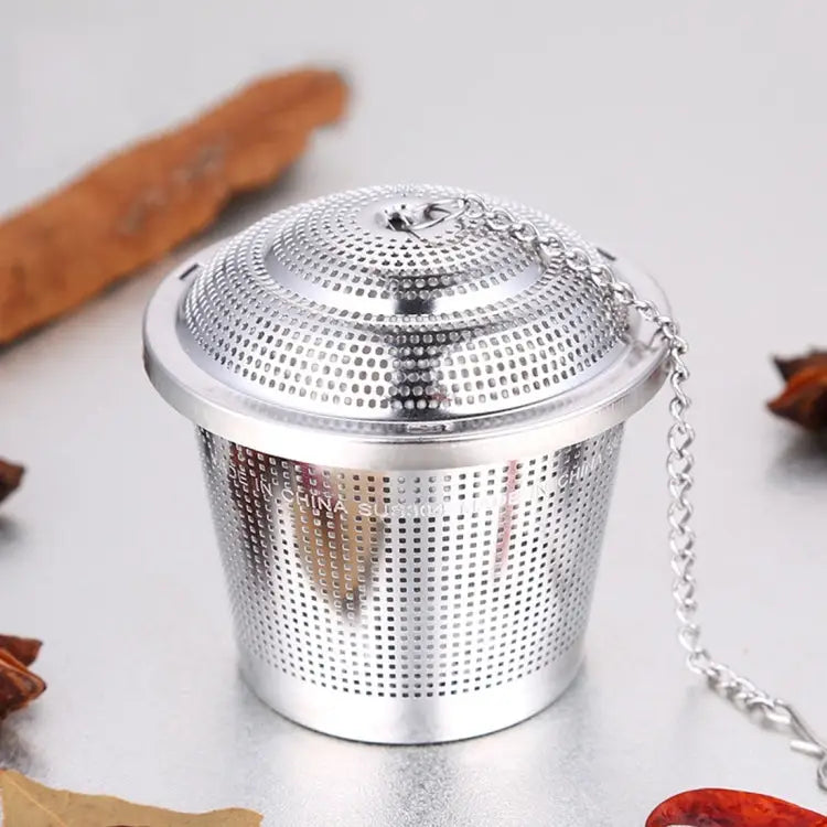 Stainless Steel Locking Spice Tea Strainer Mesh Infuser Tea Ball Filter Middle Size: 6.5 x 6cm Middle Size: 6.5 x 6cm