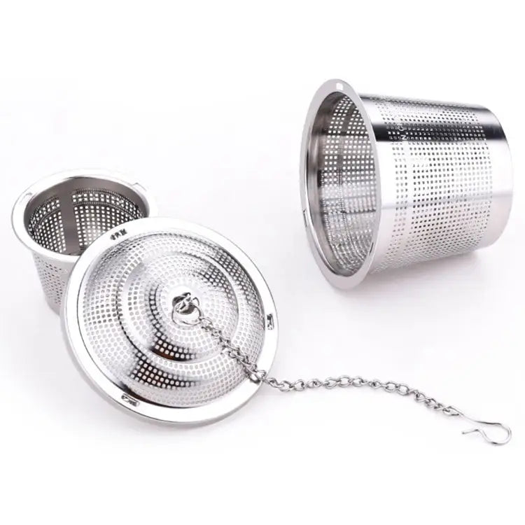 Stainless Steel Locking Spice Tea Strainer Mesh Infuser Tea Ball Filter Middle Size: 6.5 x 6cm Middle Size: 6.5 x 6cm