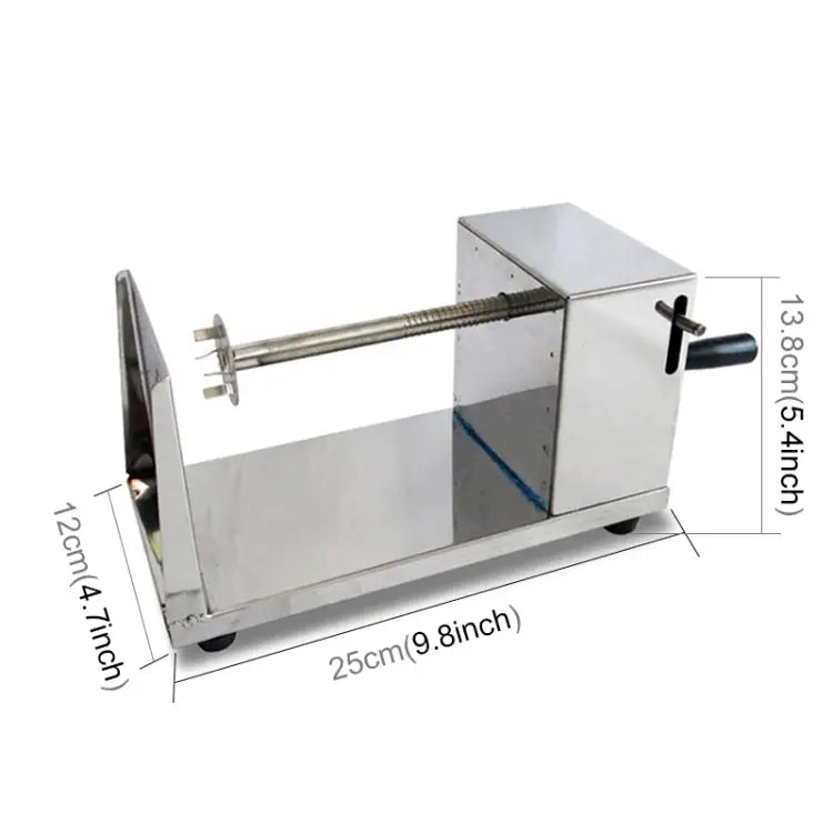 Stainless Steel Manual Spiral Tornado Tower Hand Shake Potato Rotary Chips Twister Slicer Cutter Hand Shake - Hand Shake
