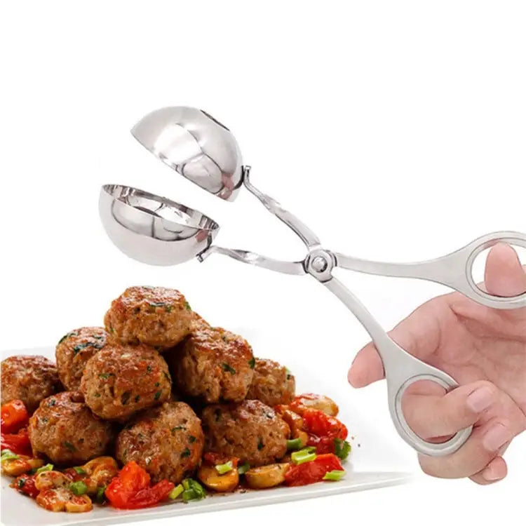 Stainless Steel Meatball Maker Stuffed Meatball Clip DIY Fish Meat Rice Ball Maker Stainless Steel - Stainless Steel