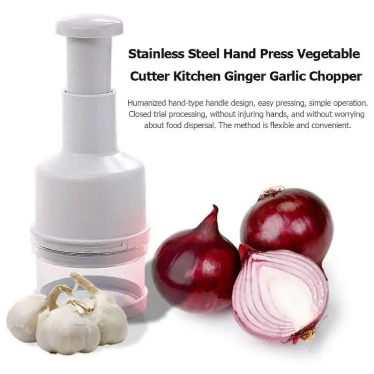 Stainless Steel Onion Cutting Instrument / Ginger Garlic Cutter Size: 22x8x8cm Random Color Delivery Stainless Steel
