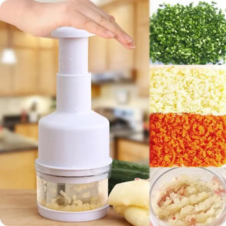Stainless Steel Onion Cutting Instrument / Ginger Garlic Cutter Size: 22x8x8cm Random Color Delivery Stainless Steel