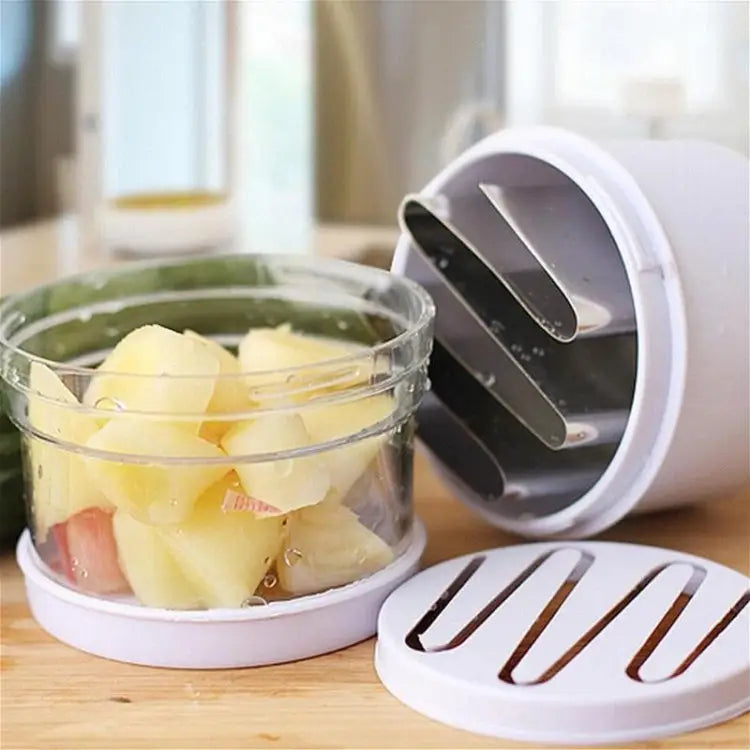 Stainless Steel Onion Cutting Instrument / Ginger Garlic Cutter Size: 22x8x8cm Random Color Delivery Stainless Steel