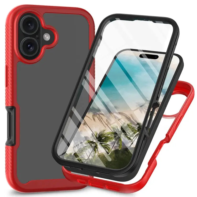 Starry Sky Solid Color Series PC + TPU Phone Case with PET Film For iPhone 16 Pro Max For iPhone 16 Pro For iPhone 16