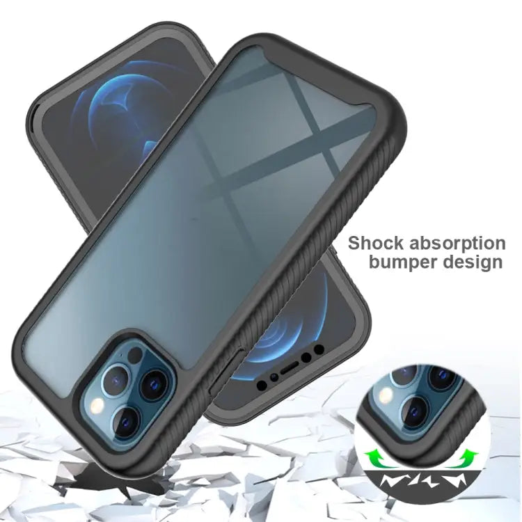 Starry Sky Solid Color Series Shockproof PC + TPU Case with PET Film For iPhone 12 Pro Max - Apple Accessories