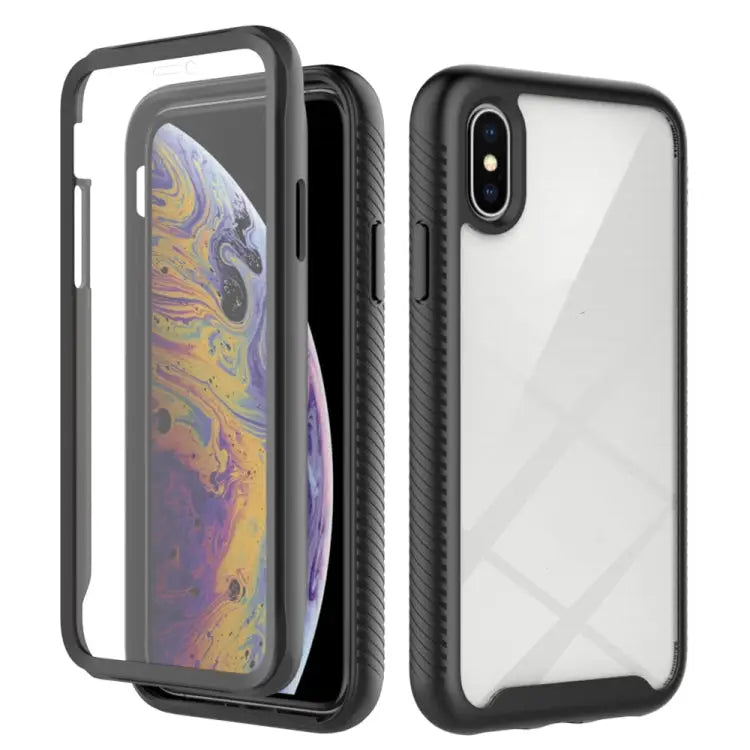 Starry Sky Solid Color Series Shockproof PC + TPU Case with PET Film For iPhone XS / X For iPhone XR For iPhone XS Max
