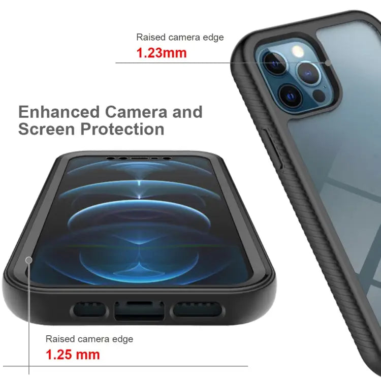 Starry Sky Solid Color Series Shockproof PC + TPU Case with PET Film For iPhone 12 Pro Max - Apple Accessories