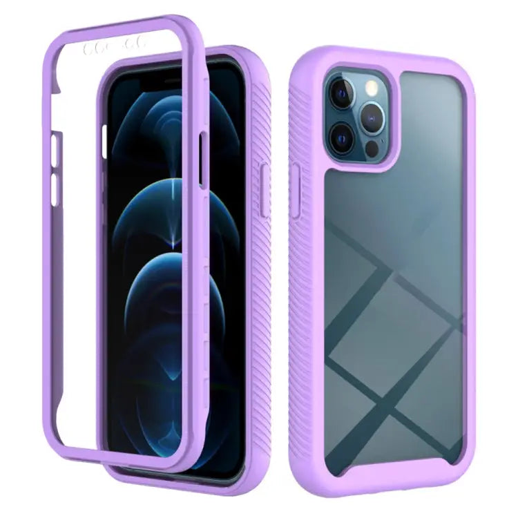 Starry Sky Solid Color Series Shockproof PC + TPU Case with PET Film For iPhone 12 Pro Max - For iPhone 12 Pro Max
