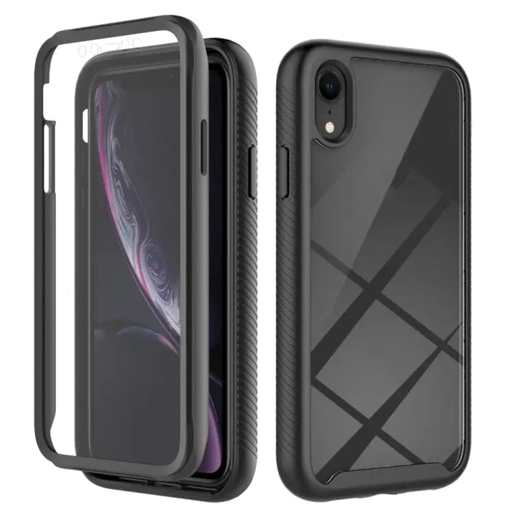 Starry Sky Solid Color Series Shockproof PC + TPU Case with PET Film For iPhone XS / X For iPhone XR For iPhone XS Max