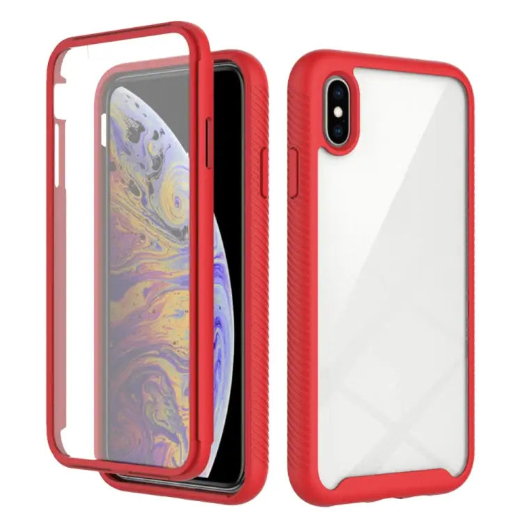 Starry Sky Solid Color Series Shockproof PC + TPU Case with PET Film For iPhone XS / X For iPhone XR For iPhone XS Max