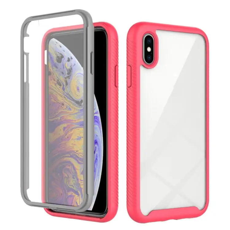 Starry Sky Solid Color Series Shockproof PC + TPU Case with PET Film For iPhone XS / X For iPhone XR For iPhone XS Max