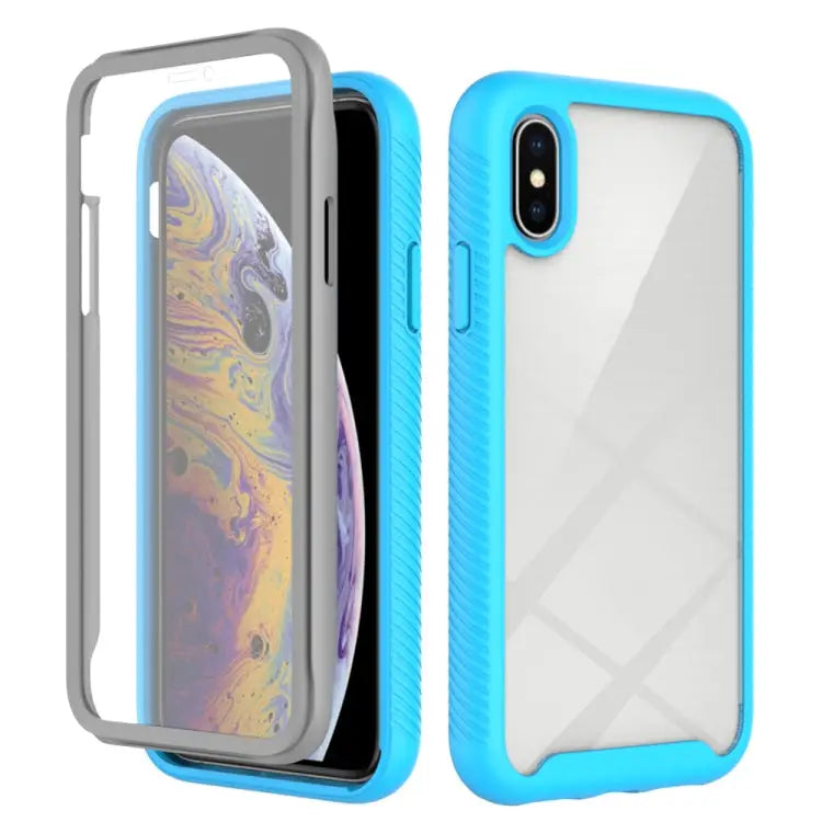 Starry Sky Solid Color Series Shockproof PC + TPU Case with PET Film For iPhone XS / X For iPhone XR For iPhone XS Max