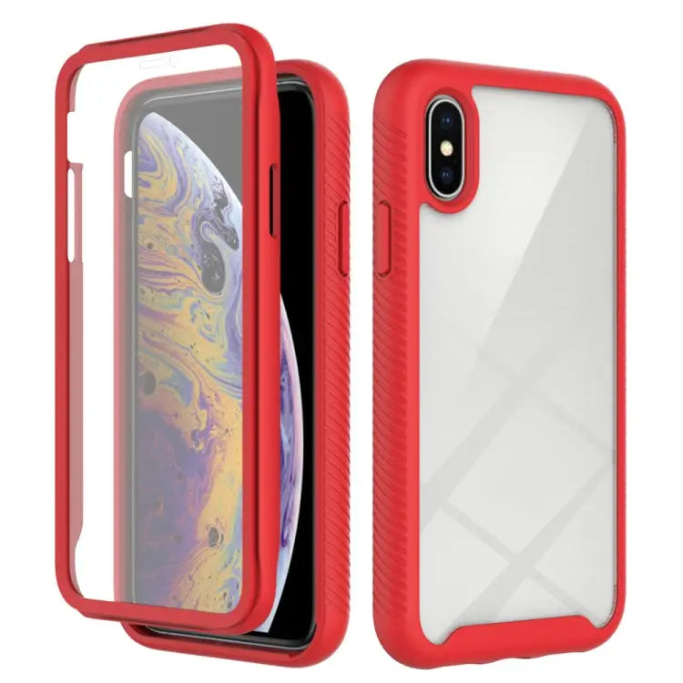 Starry Sky Solid Color Series Shockproof PC + TPU Case with PET Film For iPhone XS / X For iPhone XR For iPhone XS Max