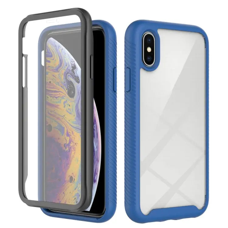 Starry Sky Solid Color Series Shockproof PC + TPU Case with PET Film For iPhone XS / X For iPhone XR For iPhone XS Max