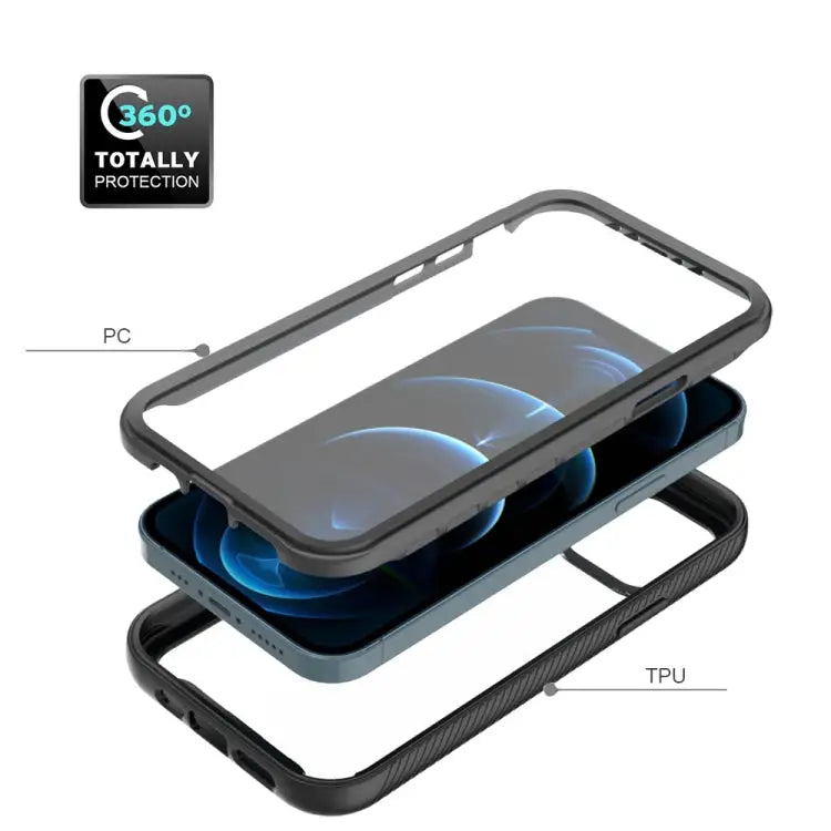 Starry Sky Solid Color Series Shockproof PC + TPU Case with PET Film For iPhone 12 Pro Max - Apple Accessories