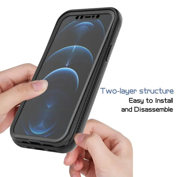 Starry Sky Solid Color Series Shockproof PC + TPU Case with PET Film For iPhone 12 Pro Max - Apple Accessories