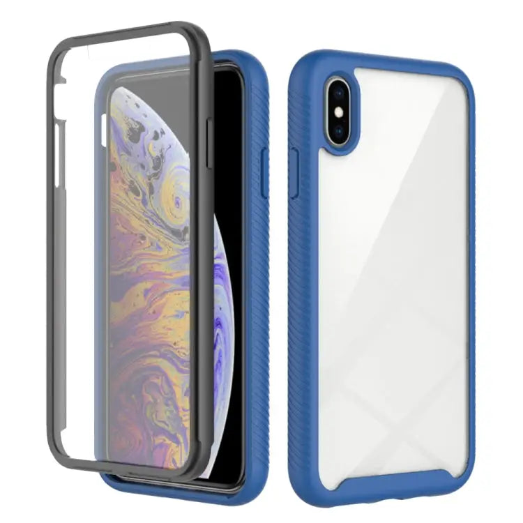 Starry Sky Solid Color Series Shockproof PC + TPU Case with PET Film For iPhone XS / X For iPhone XR For iPhone XS Max