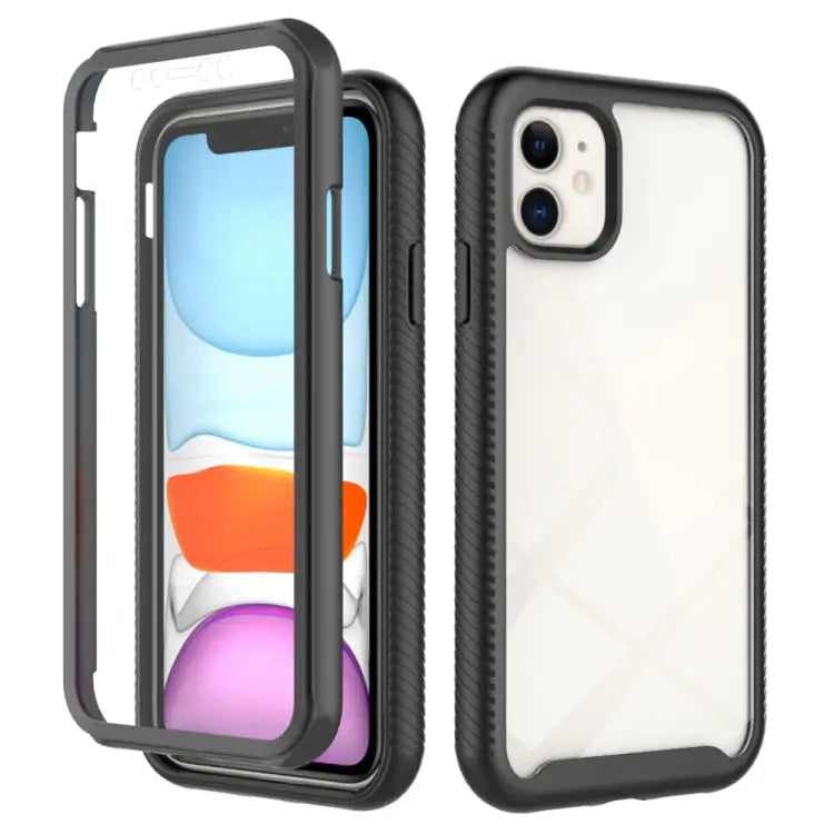 Starry Sky Solid Color Series Shockproof PC + TPU Case with PET Film For iPhone XS / X For iPhone XR For iPhone XS Max
