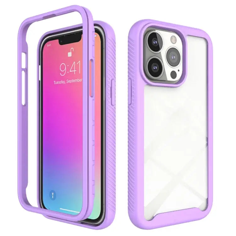 Starry Sky Solid Color Series Shockproof PC + TPU Protective Case For iPhone 13 mini For iPhone 13 Pro For iPhone 13