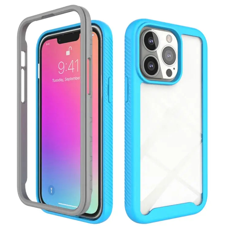 Starry Sky Solid Color Series Shockproof PC + TPU Protective Case For iPhone 13 mini For iPhone 13 Pro For iPhone 13