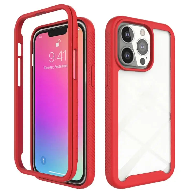 Starry Sky Solid Color Series Shockproof PC + TPU Protective Case For iPhone 13 mini For iPhone 13 Pro For iPhone 13