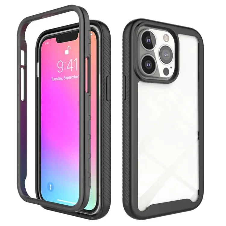Starry Sky Solid Color Series Shockproof PC + TPU Protective Case For iPhone 13 mini For iPhone 13 Pro For iPhone 13
