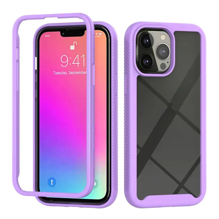 Starry Sky Solid Color Series Shockproof PC + TPU Protective Case For iPhone 13 mini For iPhone 13 Pro For iPhone 13