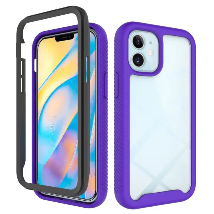 Starry Sky Solid Color Series Shockproof PC + TPU Protective Case For iPhone 12 mini For iPhone 12 / 12 Pro For iPhone