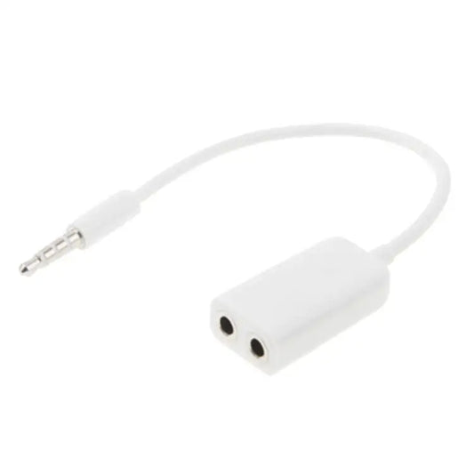 Stereo Audio Aux Cable 3.5mm Male to 2 Female Splitter Adapter Compatible with Phones Tablets Headphones MP3 Player