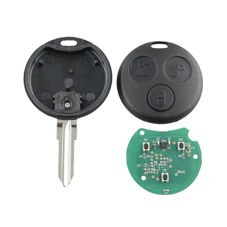 Straight Car Key Tip Embryo 433.92 Frequency for Mercedes-Benz Smart 3-button For Mercedes-Benz Smart