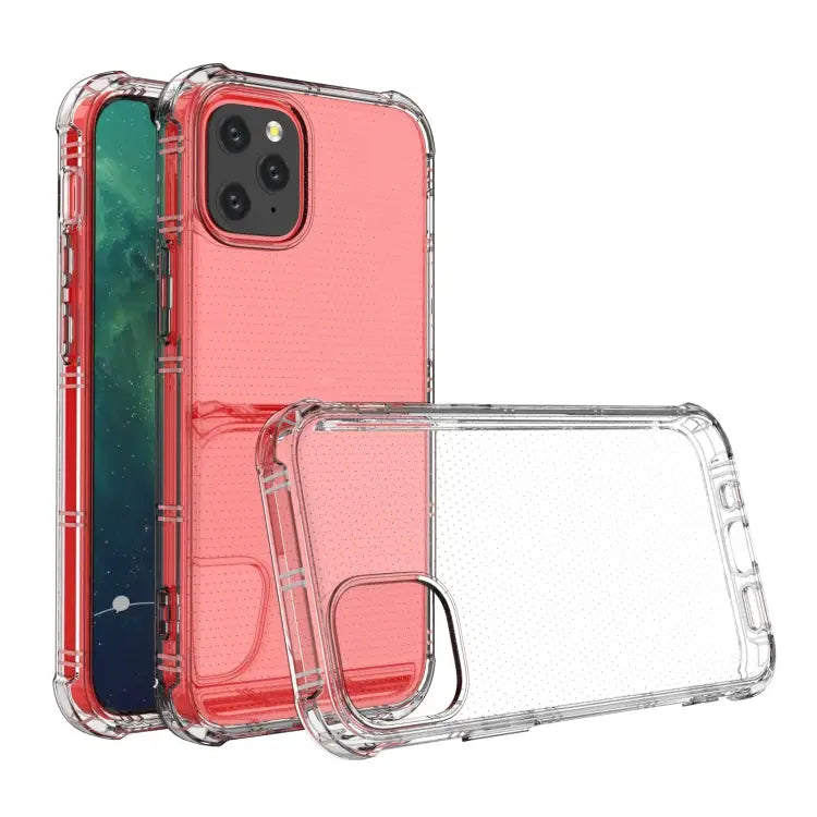 Straight Edge Dual Bone-bits Shockproof TPU Clear Case - For iPhone 12 mini - Apple Accessories
