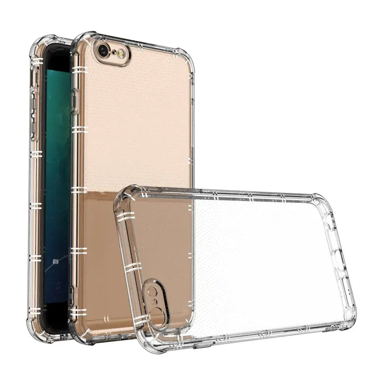 Straight Edge Dual Bone-bits Shockproof TPU Clear Case - For iPhone 6 Plus / 6s Plus - Apple Accessories